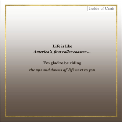 Construction of the Switchback Gravity Railroad Card