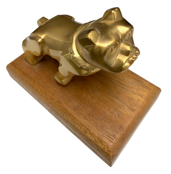 Vintage Mack Truck Bull Dog Brass Hood Ornament - thesteelbeam