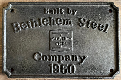 Bridge builders' plaque built by Bethlehem Steel Company 1950