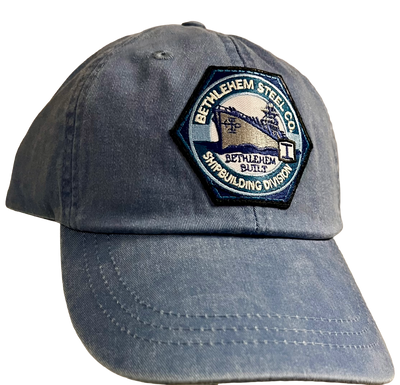 Distressed blue Shipbuilding Baseball Hat