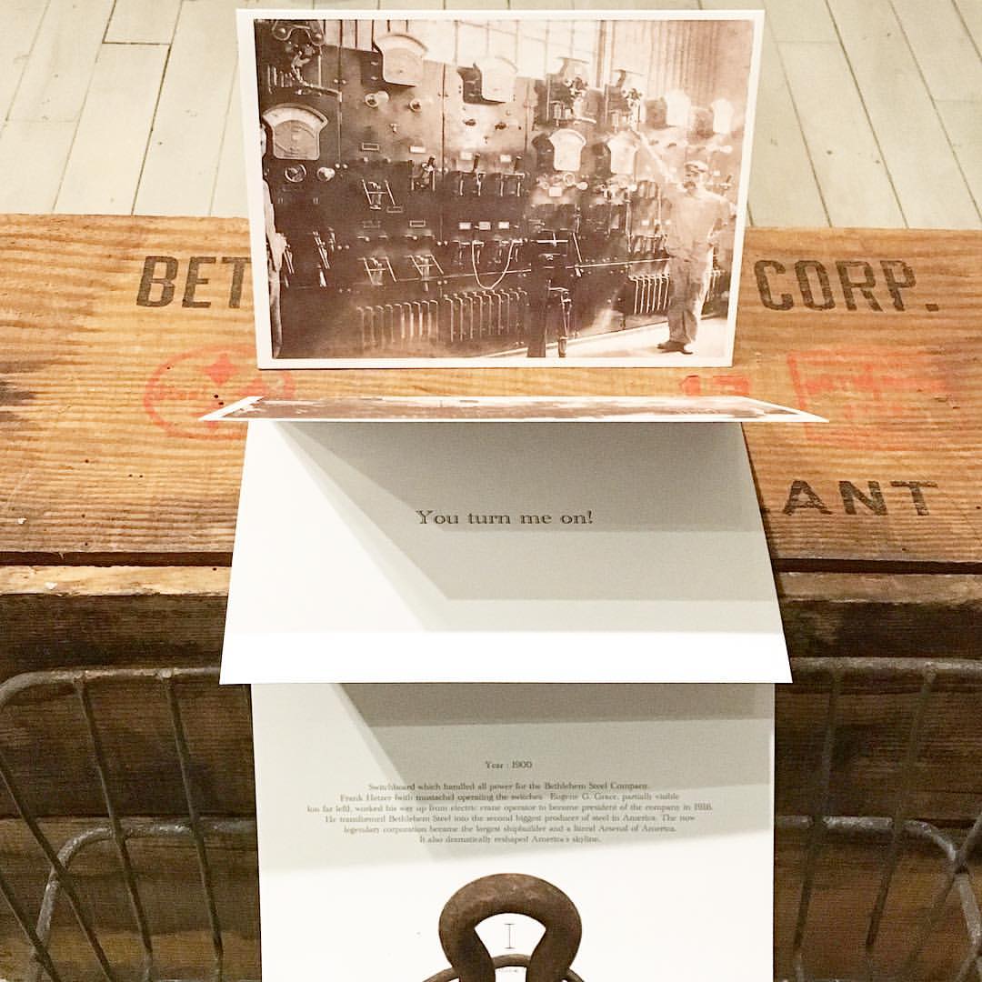 Switchboard which handled all power for the Bethlehem Steel Company Card