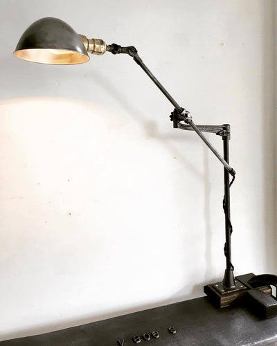 Rare Restored -O.C. White Articulating Lamp (1893)