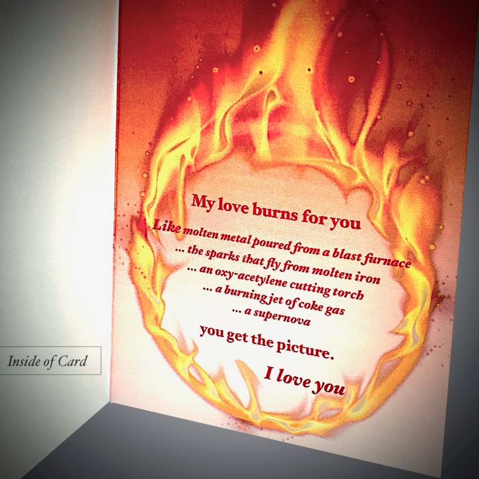 Bethlehem Steel Foundry My Love Burns For You Card