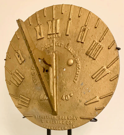 Bethlehem Foundry & Machine Company Sundial 19th Century