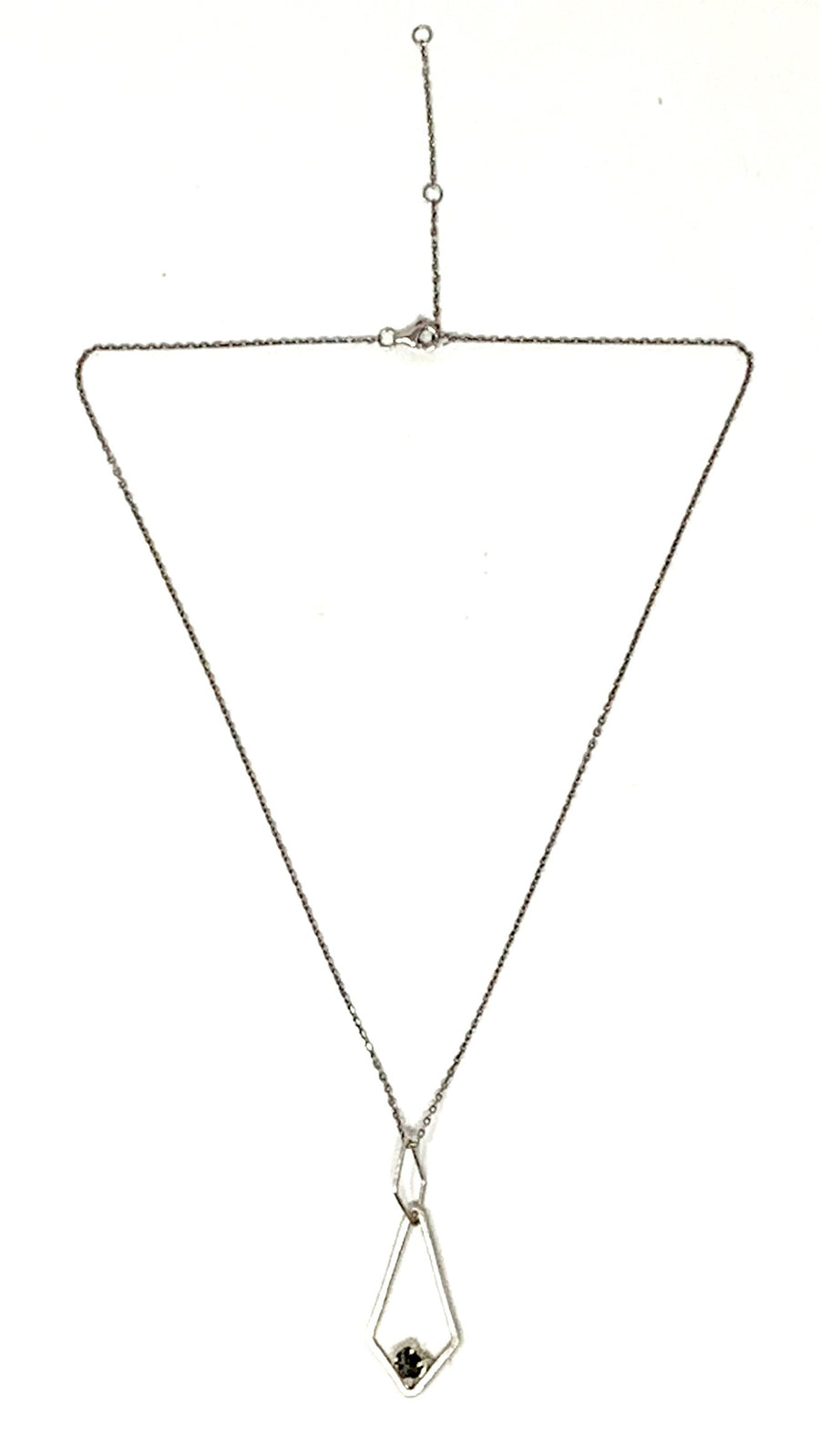 Handmade Rough Diamond sterling necklace