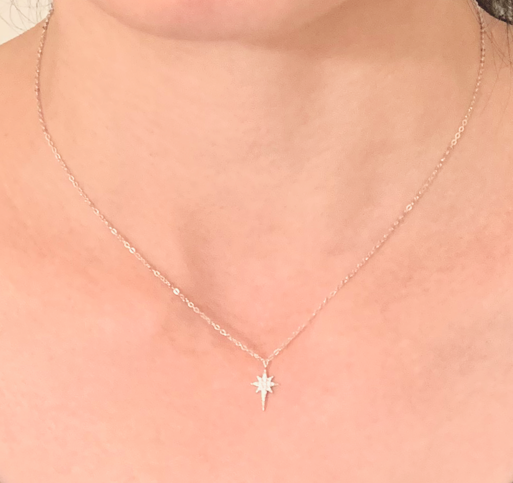 Bethlehem Star,  Gratitiude Star, North Star necklace