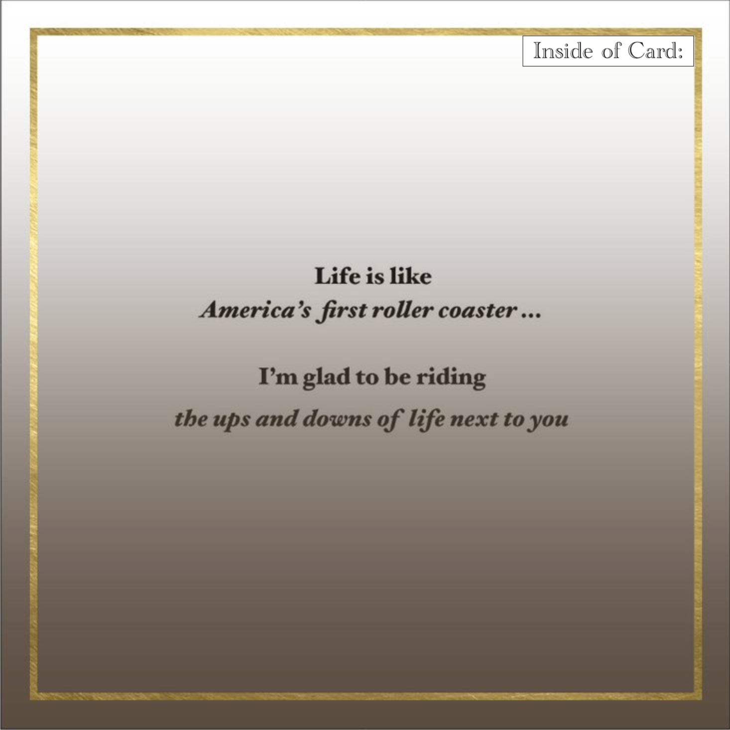 Construction of the Switchback Gravity Railroad Card