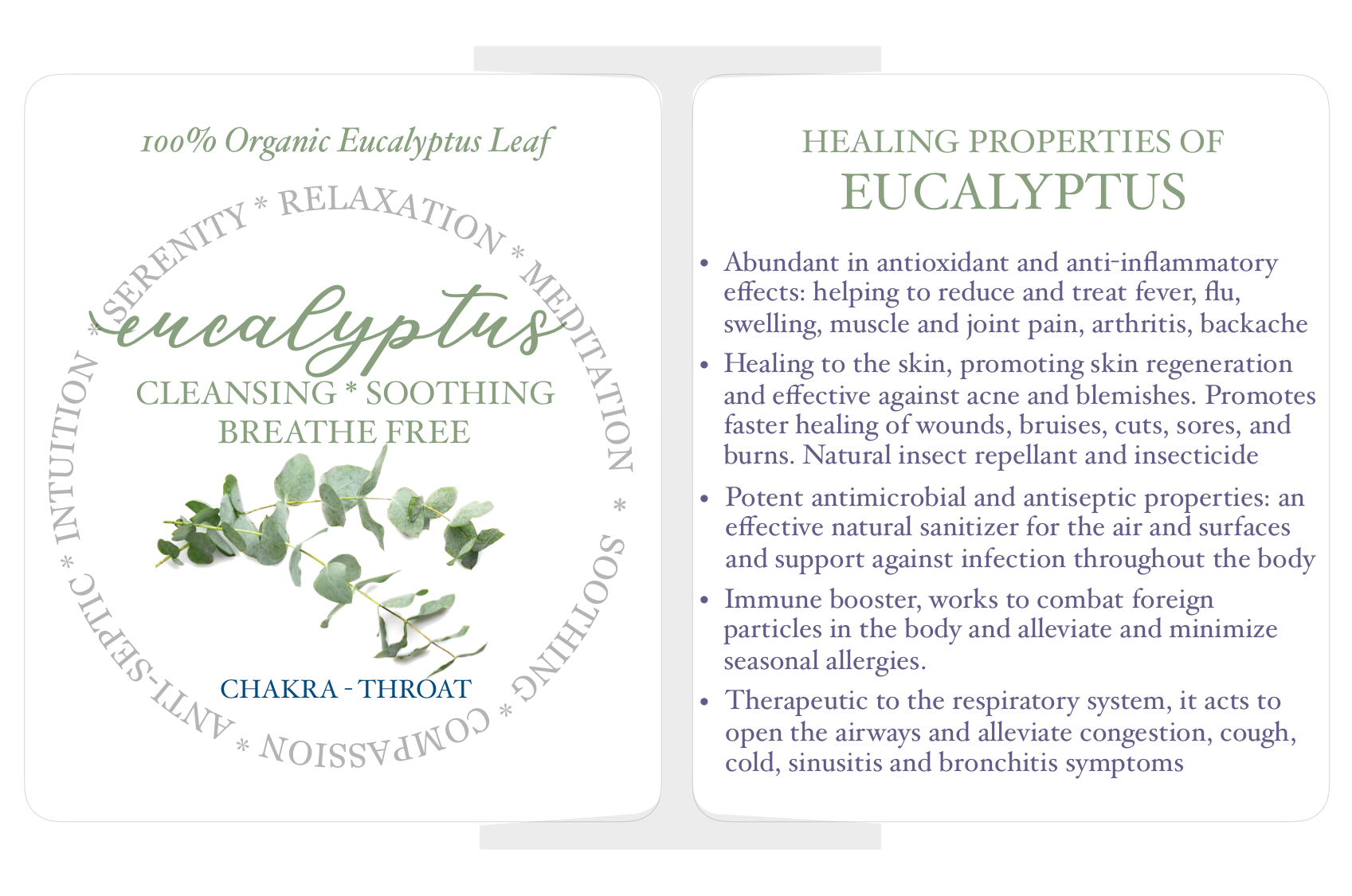 Handmade Organic Linen Eye Pillow Hand Dyed Indigo Leaves