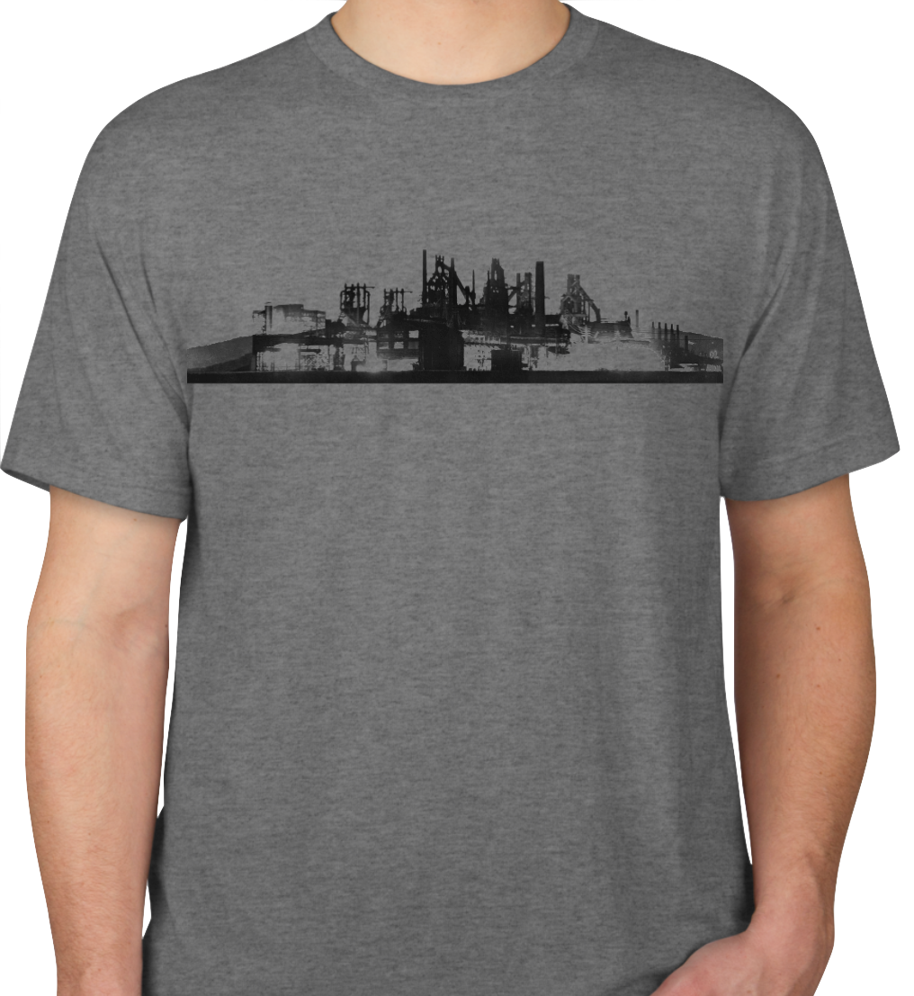 Rare WW2 image Bethlehem Steel Skyline T-shirt