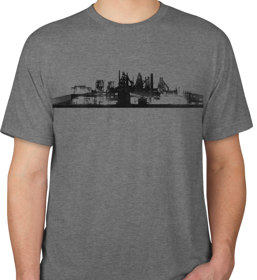Rare WW2 image Bethlehem Steel Skyline T-shirt