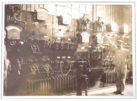 Switchboard which handled all power for the Bethlehem Steel Company Card