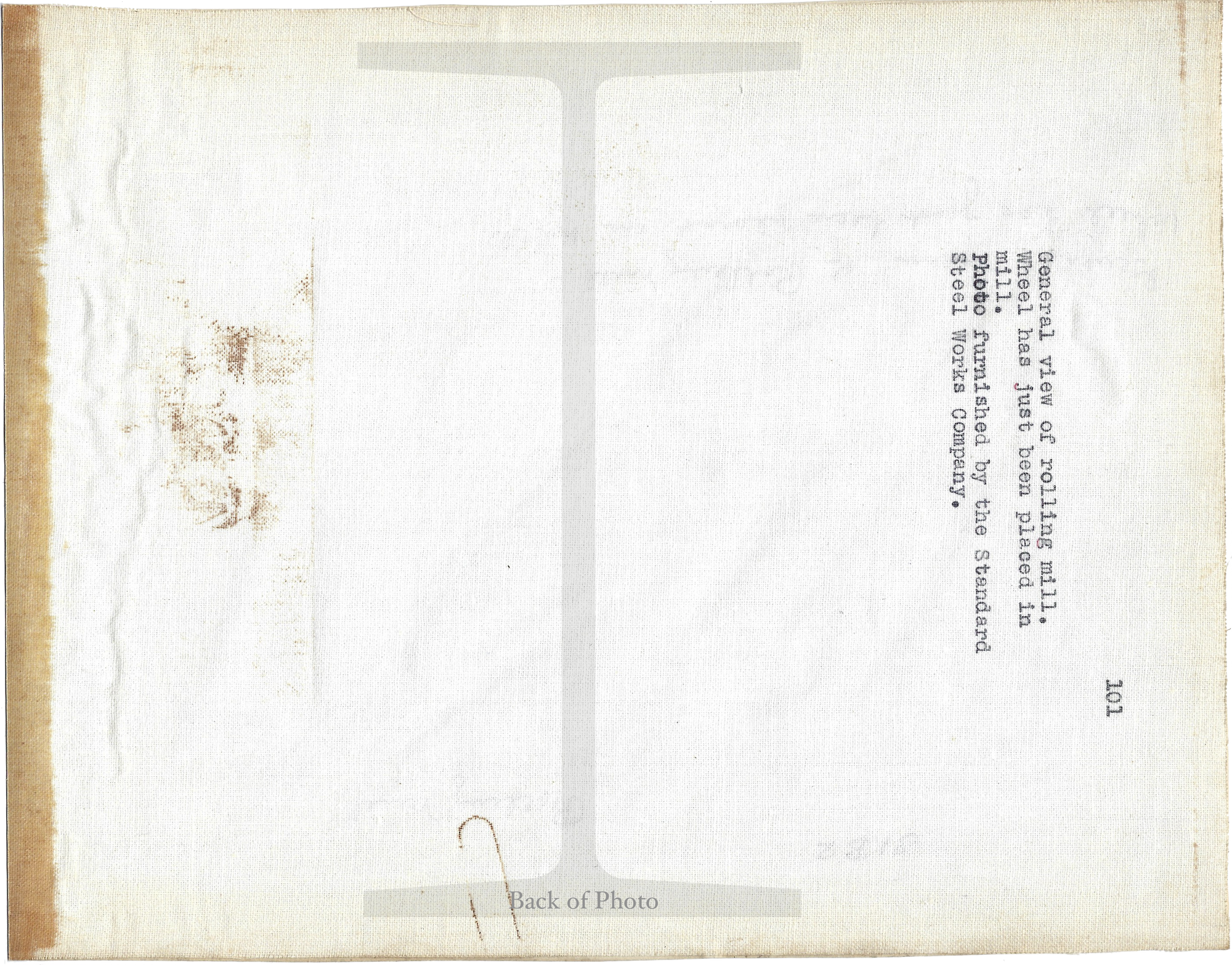 Early 1900's Standard Steel Press Photo