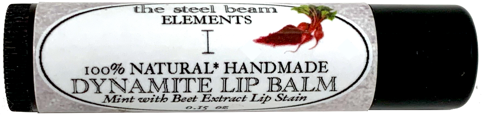 100% Natural * Handmade  DYNAMITE LIP BALM Mint with Beet Extract Lip Stain