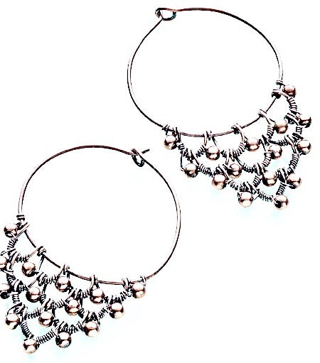 Wirewrapping: Copper Wire Lace Technique