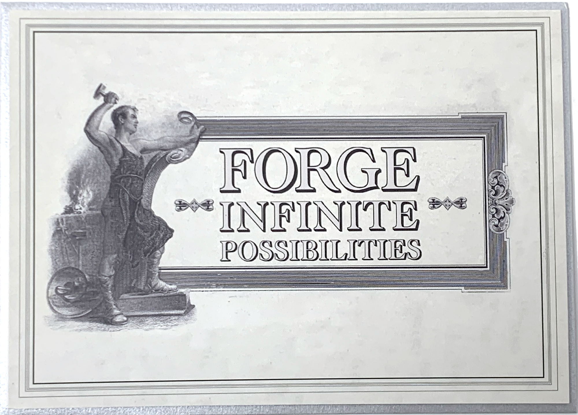 Forge Infinite Possibilities B.S.CO. Early 1900's Uncirculated Artwork Card