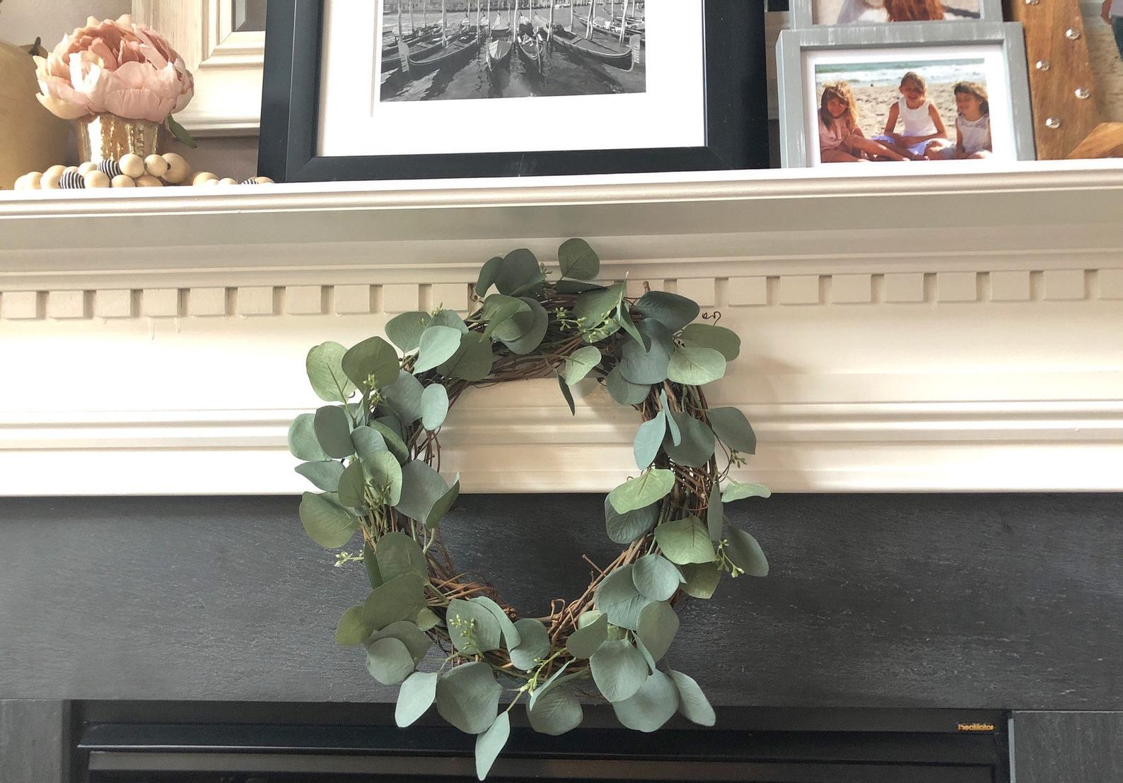 Hand-wrapped Fresh Eucalyptus Shower Wreath Making