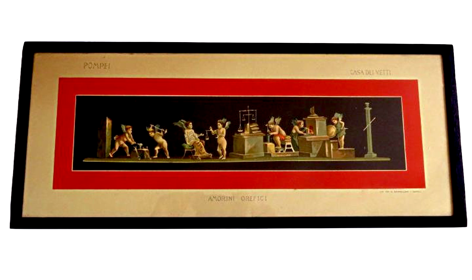 1900's Amorini Orefici (Cupid) Love of Metallurgy, Jewelry making, Goldsmith