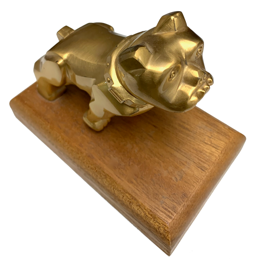 Vintage Mack Truck Bull Dog Brass Hood Ornament