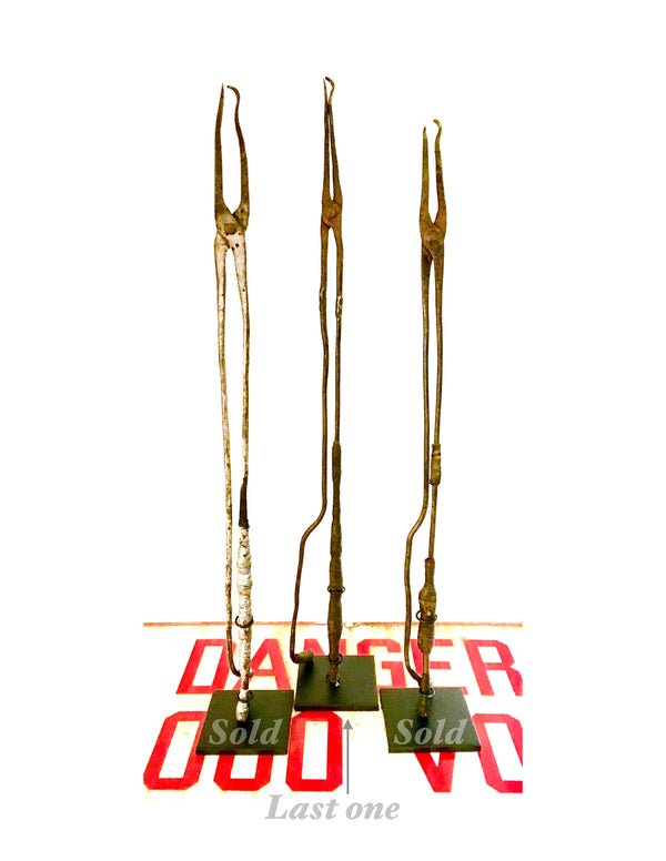 Rare Ironworkers Rivet Throwing Tongs - thesteelbeam