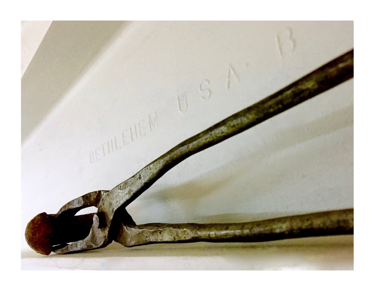 Throwing Rivets Rare Ironworkers Rivet Throwing Tongs - thesteelbeam